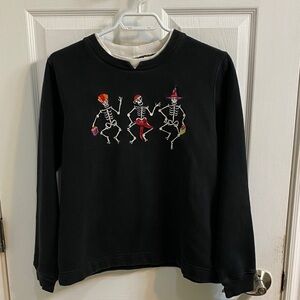 White Stag Vintage Halloween Day of the Dead Sweatshirt Women’s Size Medium